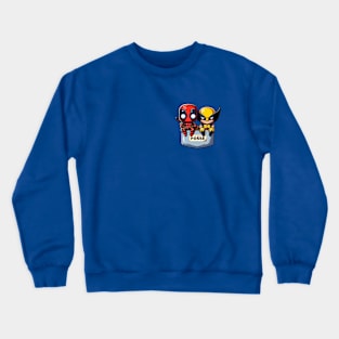 Deadpool into the pocket Crewneck Sweatshirt